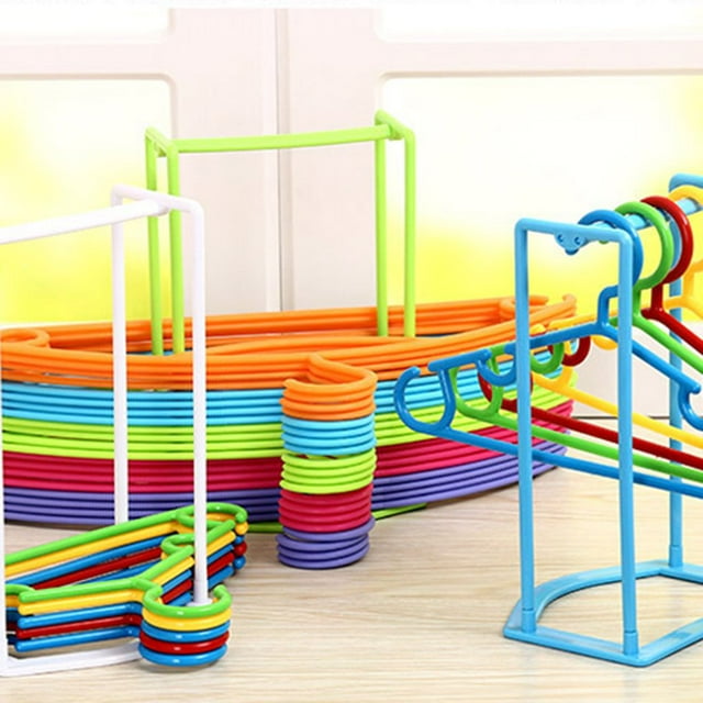 Clothes Hanger Storage Rack Stand Holder Coat Stacker Plastic Storage hanger stacker ; Laundry Room Closet Organizer