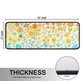 thumbnail image 5 of Kitchen Rugs Sets Of 2,Light Pioneer Flower Pattern Anti Fatigue Kitchen Mat Rugs Non Slip Washable,Decorative Kitchen Floor Mats for Kitchen,Sink,Laundry,17"x47"+17"x47", 5 of 5
