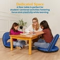 thumbnail image 3 of ECR4Kids 36in x 24in Rectangular Hardwood Table with 14in Legs, Childrens Furniture, Honey, 3 of 9