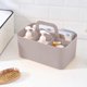 thumbnail image 1 of Organizador de plástico para ducha Apmemiss, cesta de baño con asa, pequeño y portátil, ideal para baño, ducha, maquillaje, limpieza, escritorio, almacenamiento, regalo de Navidad, color rosa, 1 of 8