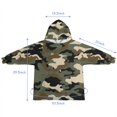 thumbnail image 7 of Classic Camo Green Brown Pattern Blanket Hoodies for Kids 6-13YR Oversize Wearable Blanket Hoodies for Boys Girls Teens, 7 of 7