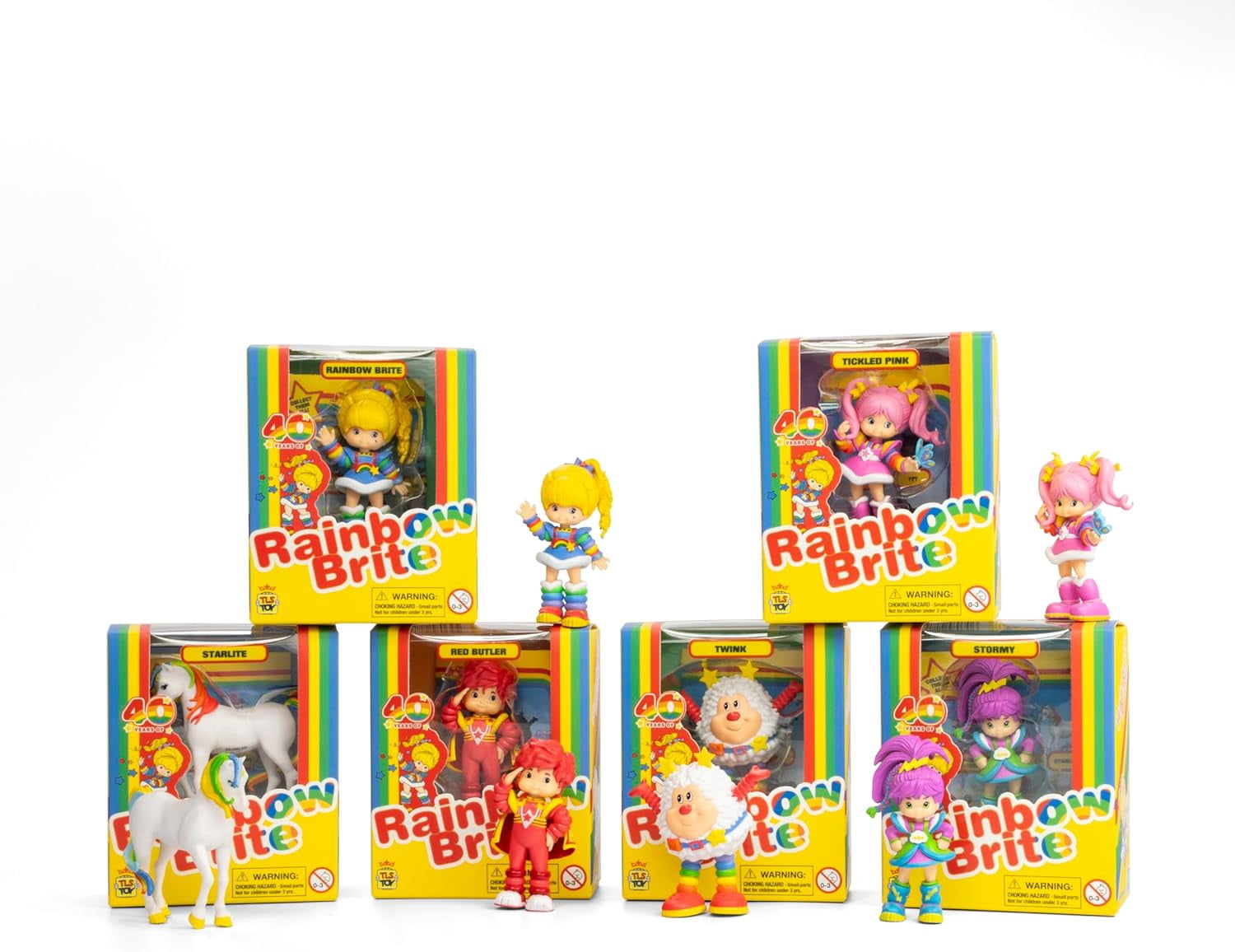 Rainbow Brite 2.5" Collectible Figures - Case of 12 Assorted Figures