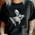 thumbnail image 2 of Eccentric Gothic Smoking Nun T-Shirt, Funny and Unique Halloween Tee, 2 of 5