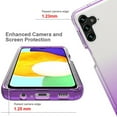 thumbnail image 4 of Dteck Case for Samsung Galaxy A14 5G,Shockproof Rubber Gradient Case Hyrbid PC Bumper Transparent Flexible TPU Back Protective Cover,Purple, 4 of 5