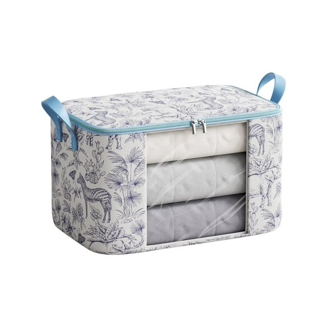 Nilvkv Visual Clothe Storage Bag Wardrobe Sorting Storage Box Portable Storage Bag Winter Quilt Storage Box, Organization and Storage