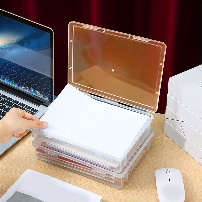Plastic Storage Box, 7"x9"x2", 6 Pcs
