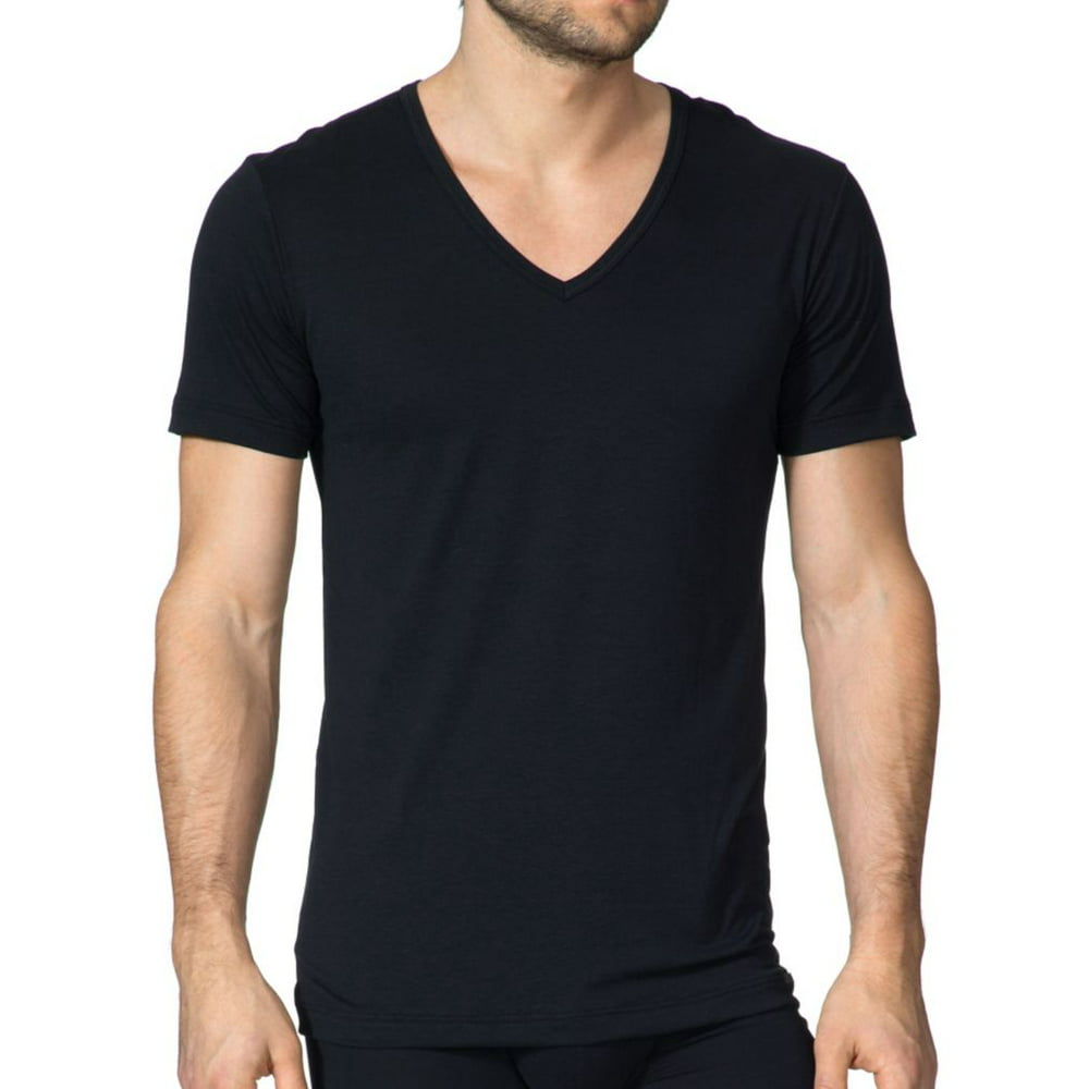 Calida - Men's Calida 14065 Focus V-Neck T-Shirt (Black S) - Walmart ...