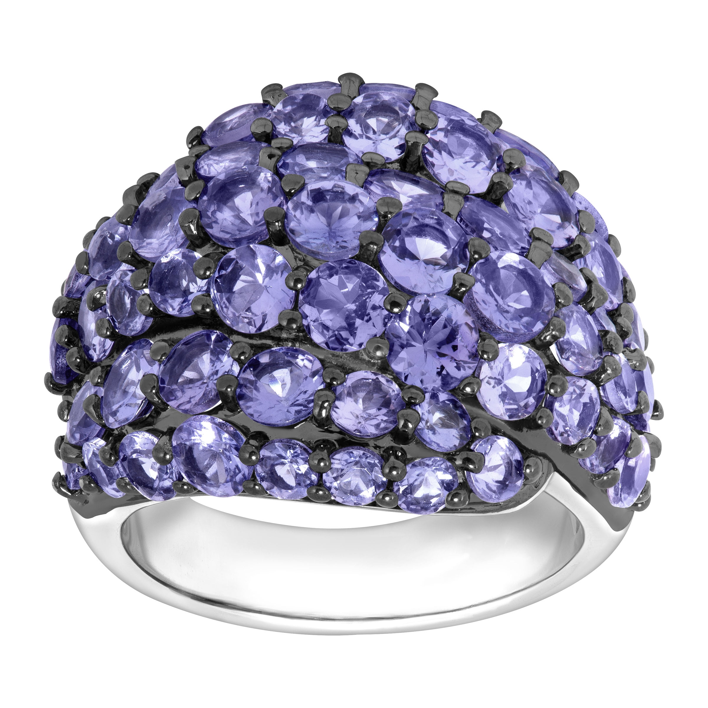6 1 2 ct Natural Tanzanite Dome Ring in Sterling Silver by Richline Group
