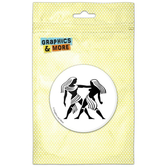 Gemini The Twins Zodiac Horoscope Pinback Button Pin Badge