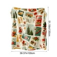thumbnail image 3 of Large Flannel Christmas Blanket Digital Print 130x100cm Warm Throw Blanket Plush Fleece Holiday Decor Bed Sofa Blanket Seasonal Home, 3 of 5