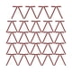thumbnail image 3 of Juego de 24 lazos navideños de terciopelo para decoración navideña, sencillos y versátiles para fiestas. Rojo, 3 of 9