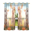 thumbnail image 2 of Sheep Lamb Flowers Grassland Blackout Curtains Thermal Insulation 63 inch Grommet for Bedroom Living Room Bathroom Kitchen Windows 2 Pack, 2 of 6