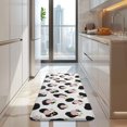 thumbnail image 4 of White Cow Black Spot Pattern Kitchen Rug Mat,Kitchen Runner Rugs Non Skid Washable,Decorative Kitchen Floor Mats for Kitchen,Sink,Laundry,17"x47.2", 4 of 7