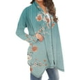 thumbnail image 5 of Sriper Womens Plus Size Vintage Floral Cardigan Duster Open Front Lightweight Knit Fall Outerwear Kimono Cover Up Elegant Layer SuéTer Para Mujer Multicolor 3X, 5 of 6