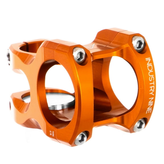 Industry Nine A35 Stem - 32mm 35 Clamp /-9 1 1/8" Aluminum Orange