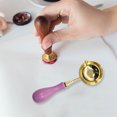thumbnail image 2 of Cuadros Decorativos Cuchara de cera para sellar Cucharas de cera retro de madera maciza Sello decorativo artesanal (rosa) Sywqhk Nuevos Originales, 2 of 7