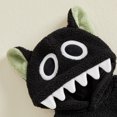 thumbnail image 3 of RUINIXCW Nebworn Baby Halloween Bat Monster Costume Infant Baby Girl Boy Halloween Outfit Fall Winter Clothes Warm Plush Sleeveless Hood Romper Playsuit, 3 of 10