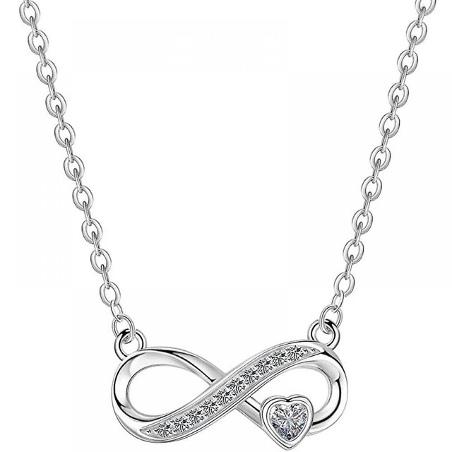 Collar con símbolo de personalidad, colgante de plata S925, cadena con caja de regalo para el Día de la Madre, collar para mamá