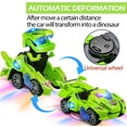 thumbnail image 2 of Transforming Dinosaur Car Toys with LED Light Music Automatic Deformation Dino Race Car Toys for Kids Boy Girls Toddlers 3 Year Old and Up Birthday Holiday Toy Gifts, 2 of 5