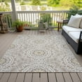 thumbnail image 6 of Addison Rugs Chantille Indoor/Outdoor Transitional Circles Taupe Washable Rectangle Rug, 2'6" x 3'10", 6 of 6