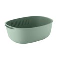 thumbnail image 2 of Scandinavian Double Dishwashing Basket Plastic Draining Sieve Basin Kitchen Fruit Storage Basket Storage Fruit And Vegetable Basket Sets, 2 of 6