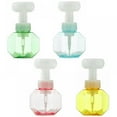 thumbnail image 2 of 2 Pieces 300ML Flower Shape Foam Bottle Dispenser Flower Shaped Foaming Container Flower Shape Pump Bottle Travel Liquid Soap Dispenser for Travel (Pink), 2 of 7
