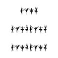 thumbnail image 1 of Matsuzay 4 piezas de calcomanías de pared de ballet autoadhesivas combinación de bricolaje 3D elegante bailarina niña pegatinas de pared para niñas Type2 NO2 Matsuzay CBP582429, 1 of 1