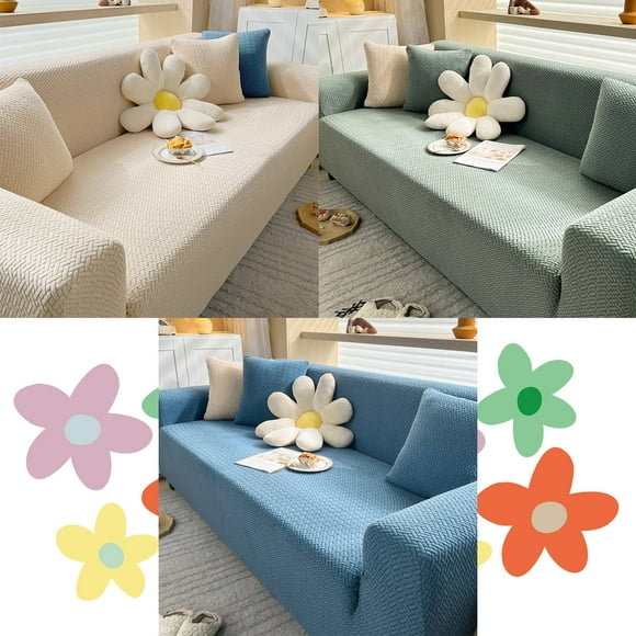 Sentmoon Sofa Covers Large Couch Cover Sofa Cover Stretch Sofa Cover, Sofa Fabric Furniture Cover, High Stretch Sofa Cover Pet Dog Friendly Non-slip, Oversized Elastic Furniture Cover,Knitted Fabric