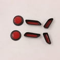thumbnail image 3 of Cubierta de Botón de Ajuste de Asiento de Carbono para Coche, Tapones Envolventes, Paquete de 6, Apto 2019, Decoración, F, 3 of 9