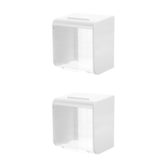 Worgeous 2pcs Outdoor Socket Waterproof Box Transparent Electrical Flip Covers 86 Type Wall Socket Covers for Outlets Weatherproof Outlet Protector