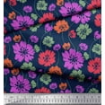 thumbnail image 2 of Soimoi Cotton Duck Fabric Artistic Floral Print Fabric by the Yard 56 Inch Wide, 2 of 3