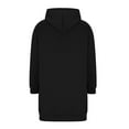 thumbnail image 5 of Resicozy Womens Zip Up Long Hoodies with Two Way Zipper Fashion Oversized Tunic Sweatshirts Long Sleeve Jackets with Pockets Black XL, 5 of 5
