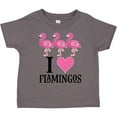 thumbnail image 3 of Inktastic I Love Flamingos Pink Bird Girls Toddler T-Shirt, 3 of 5