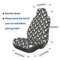 thumbnail image 3 of Daiia Bowling Pins Printed Car Seat Cover - Waterproof & Sweatproof - Universal Fit, Machine Washable, Non-Slip - Seat Protector for Car, Truck, SUV, Van (1 Pack), 3 of 5