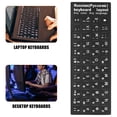 thumbnail image 4 of Raindrops Russian Keyboard Stickers Keyboard Notes Overlay Paper Black Computer Accessory 5 Sheets Back to School, 4 of 6