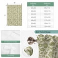 thumbnail image 6 of Green Floral Tie Up Curtains 45 Inches Long, Kitchen Window Curtains Over Sink, Vintage Rustic Botanical Spring Small Window Curtains Shade Balloon Curtains Valances for Bedroom/Cafe 34"x45", 6 of 8