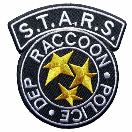 Resident Evil S.T.A.R.S. Raccoon Police Black Logo Patch