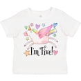 thumbnail image 3 of Inktastic I'm 5 Cute Rainbow Unicorn with Stars and Hearts Boys or Girls Toddler T-Shirt, 3 of 5