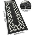 thumbnail image 6 of Yamaziot 20"x59" Runner Rug, Washable Kitchen Floor Runners Rugs for Hallway, Non Slip Entryway Mat Low Profile Inside Front Doormat, Laundry Room Rug, Black, 6 of 8