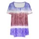 thumbnail image 3 of Blusas de Manga Corta para las Mujeres, Blusa de Camiseta Suelta Casual Hecha de Tela Cómoda para Todo el Uso Diario de Temporada, Blusas para las Mujeres Casual, 3 of 4
