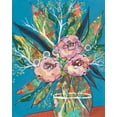 thumbnail image 2 of Moore, Regina 26x32 White Modern Wood Framed Museum Art Print Titled - Tumultuous Bouquet I, 2 of 4
