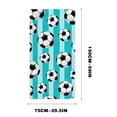 thumbnail image 3 of LACKUST Soccer Pattern Beach Towel - Quick-Dry Striped Design for Sports Fans, Standard Size, 3 of 7