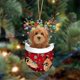 thumbnail image 1 of Adorno navideño de perro, letrero colgante de madera para árbol de Navidad, estatuas, decoraciones, colgante, regalo, 1 of 4