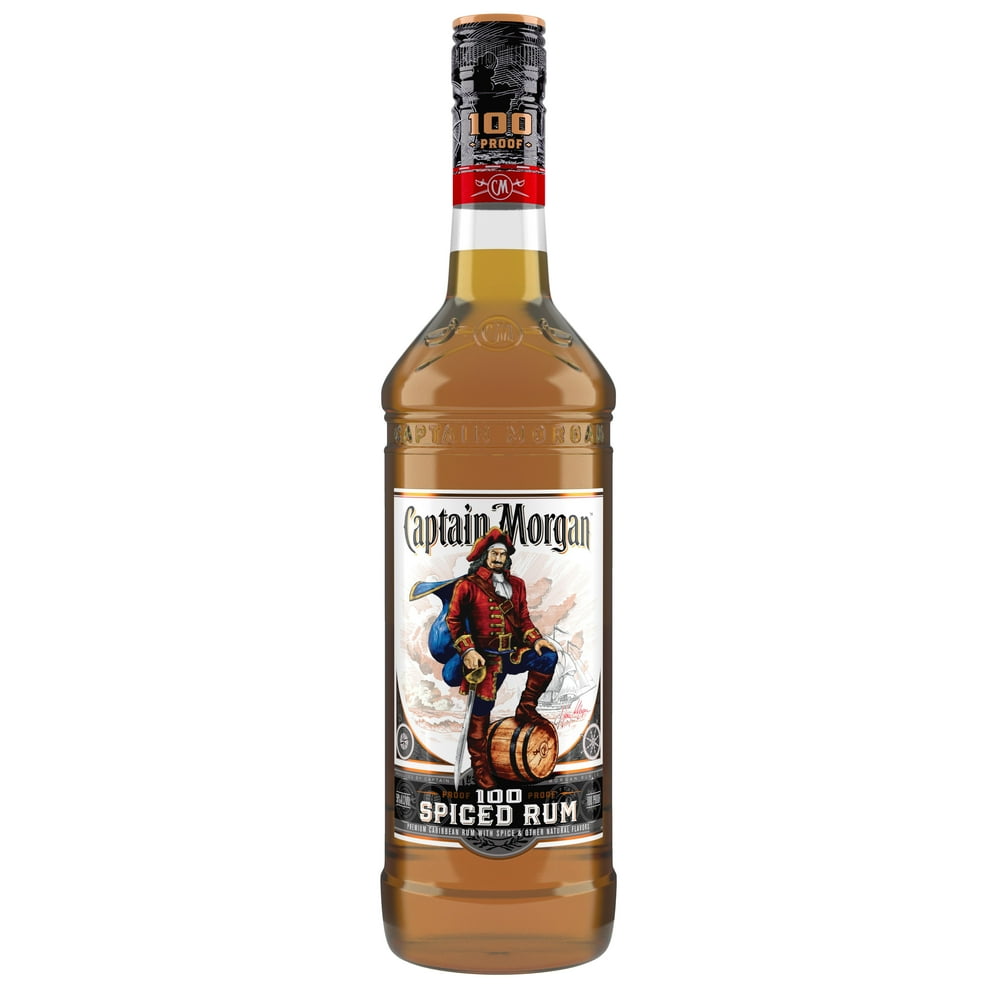 Captain 100 Proof Spiced Rum, 1 L