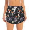 thumbnail image 4 of Lsque Mushrooms Printed Women's Running Shorts with Liner Pockets,Elastic Quick Dry Workout Athletic Gym Yoga Shorts,Womens High Waist Shorts-Large, 4 of 9