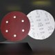 thumbnail image 1 of Máquina pulidora de masilla de pared de 9 pulgadas y 6 agujeros con papel de lija rojo, papel de lija flocado, papel de lija autoadhesivo para pulir blanco, 1 of 5