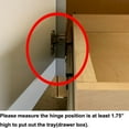 thumbnail image 5 of COUVER Bottom Mount Fully Assembled Slide Out Cabinet Shelf Pull-Out Wood Drawer Organizer 22.5"(W) x 21.25"(D) X 4"(H), Soft-Close Rail with Spacer(Easy to Install), 5 of 10