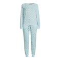thumbnail image 5 of Muk Luks Women's and Women's Plus Top and Joggers, 2-Piece Pajama Set, 5 of 5