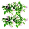 thumbnail image 1 of Cateissary 2 uds vid Artificial gloria de la mañana follaje colgante decoración del hogar planta de vid de simulación Plantas Artificiales púrpura, 1 of 6