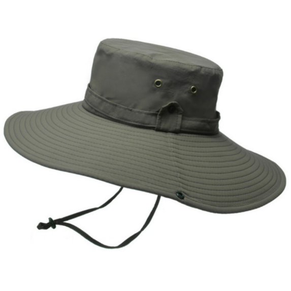 Unisex Safari Cotton Bush Hat Wide Brim Bucket Hats Summer Visor Cap For Hiking Fishing UPF 50+